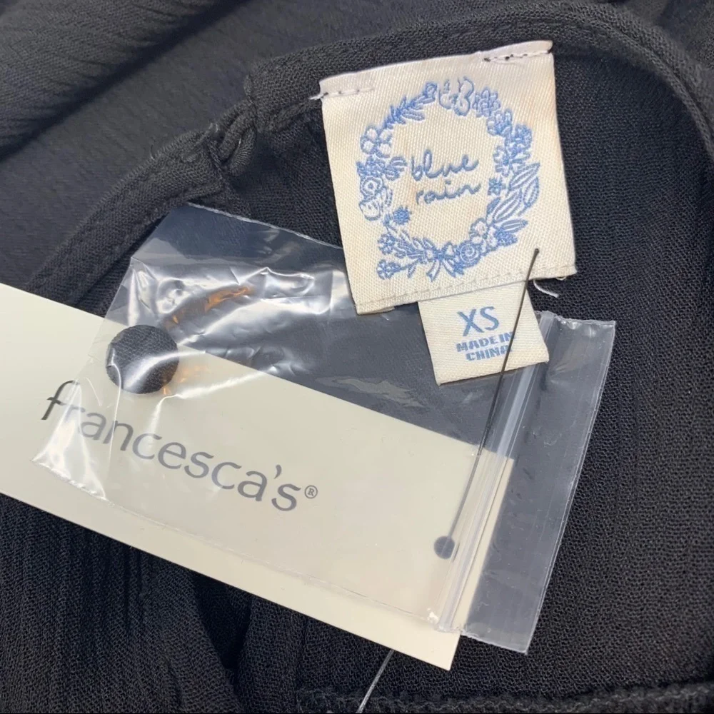 FRANCESCAS BLUE RAIN Embroidered Gauze Tunic Dress - Picture 6 of 6